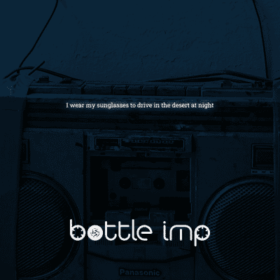 I wear my sunglasses to drive in the desert at night cover art